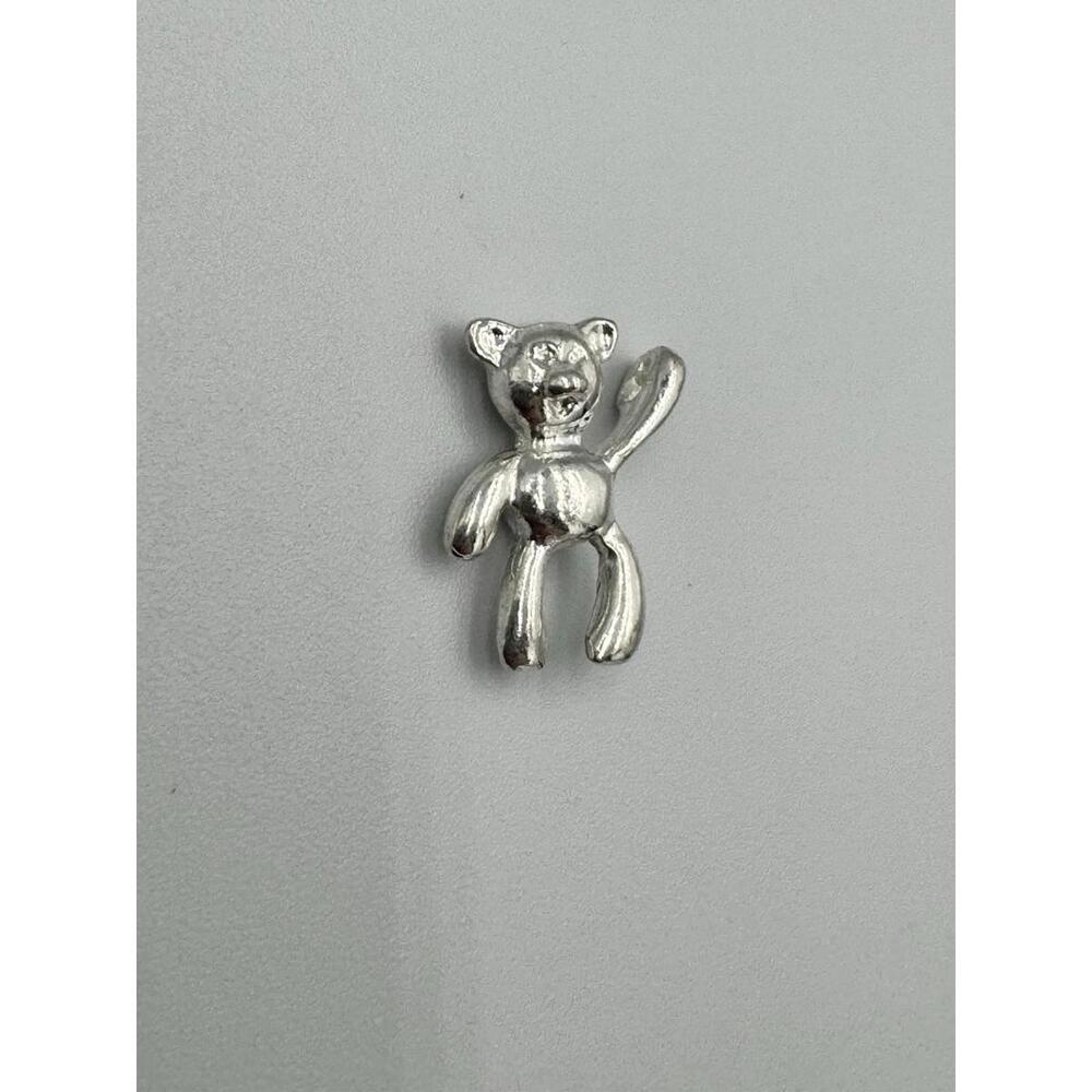 Sterling Silver Teddy Bear Charm Pendant Kids Children .925 Mexico Taxco Guerrer